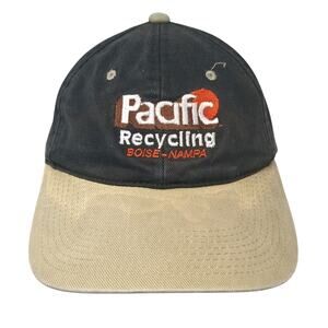 Pacific Recycling Slideback Hat Black One Size Adjustable Embroidered Headliner